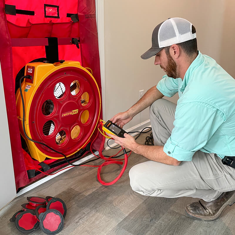 blower door test